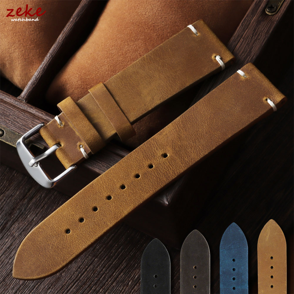 Rubber Strap Diver - Vintage Soft Oil Wax Watch Band