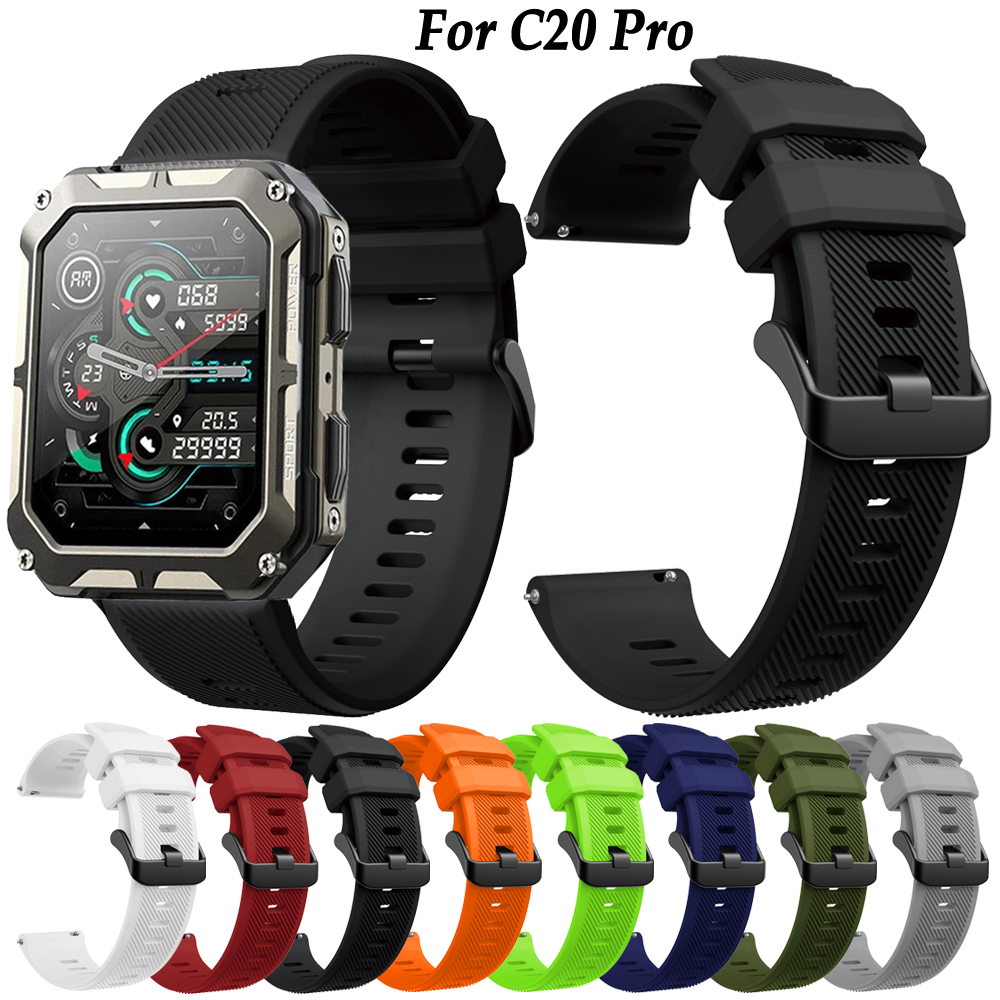 Silicone Watch Band 22Mm - C20 pro Smartwatch 22mm Strap Silicone