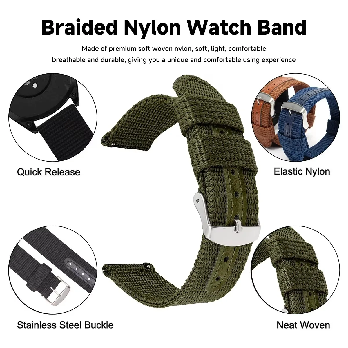 High Quality Nylon Canvas Watc - مراجعة Canvas Strap Watch وسعره
