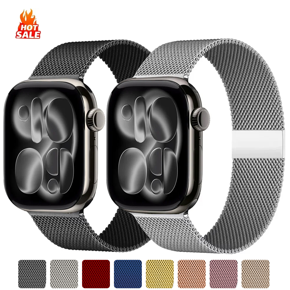 Milanese loop strap For Apple  - مراجعة Milanese Loop Magnetic وسعره