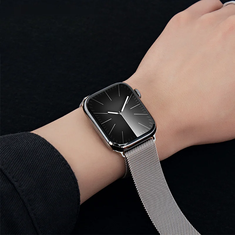 Milanese loop strap For Apple  - مراجعة Milanese Loop Magnetic وسعره