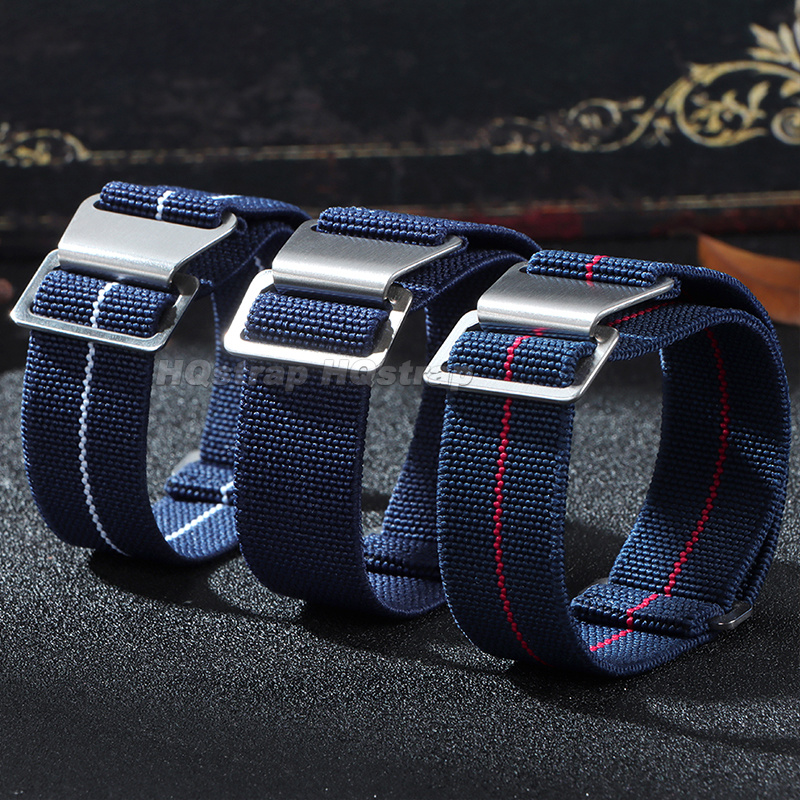 18/20/22mm Elastic Nylon Watch - مراجعة Parachute Strap Elastic وسعره