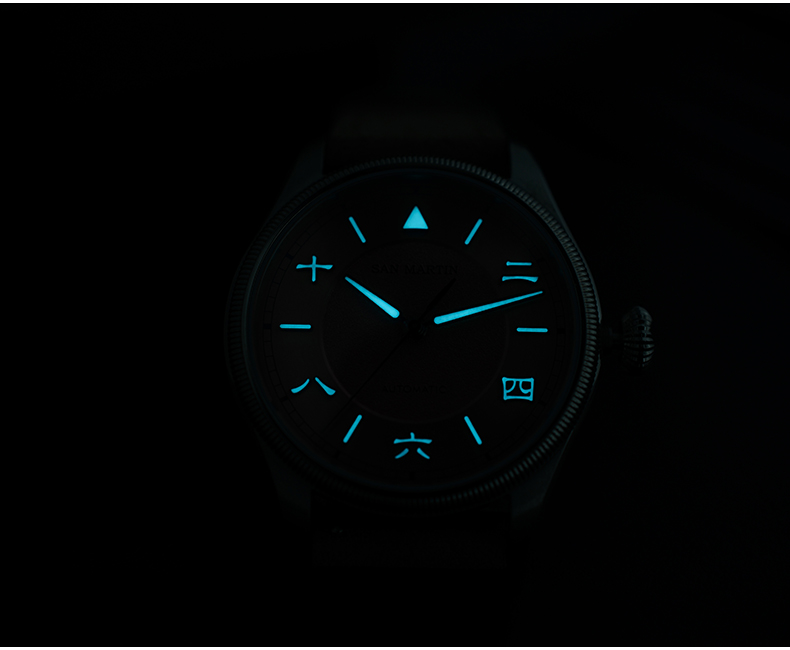 San Martin Men Automatic Watch - مراجعة Leather Strap Quick Release وسعره