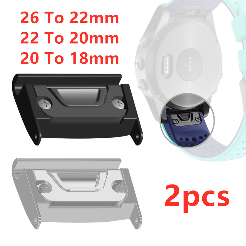 2pcs Watch Band Adapters 26mm  - مراجعة Silicone Watch Band 22Mm وسعره