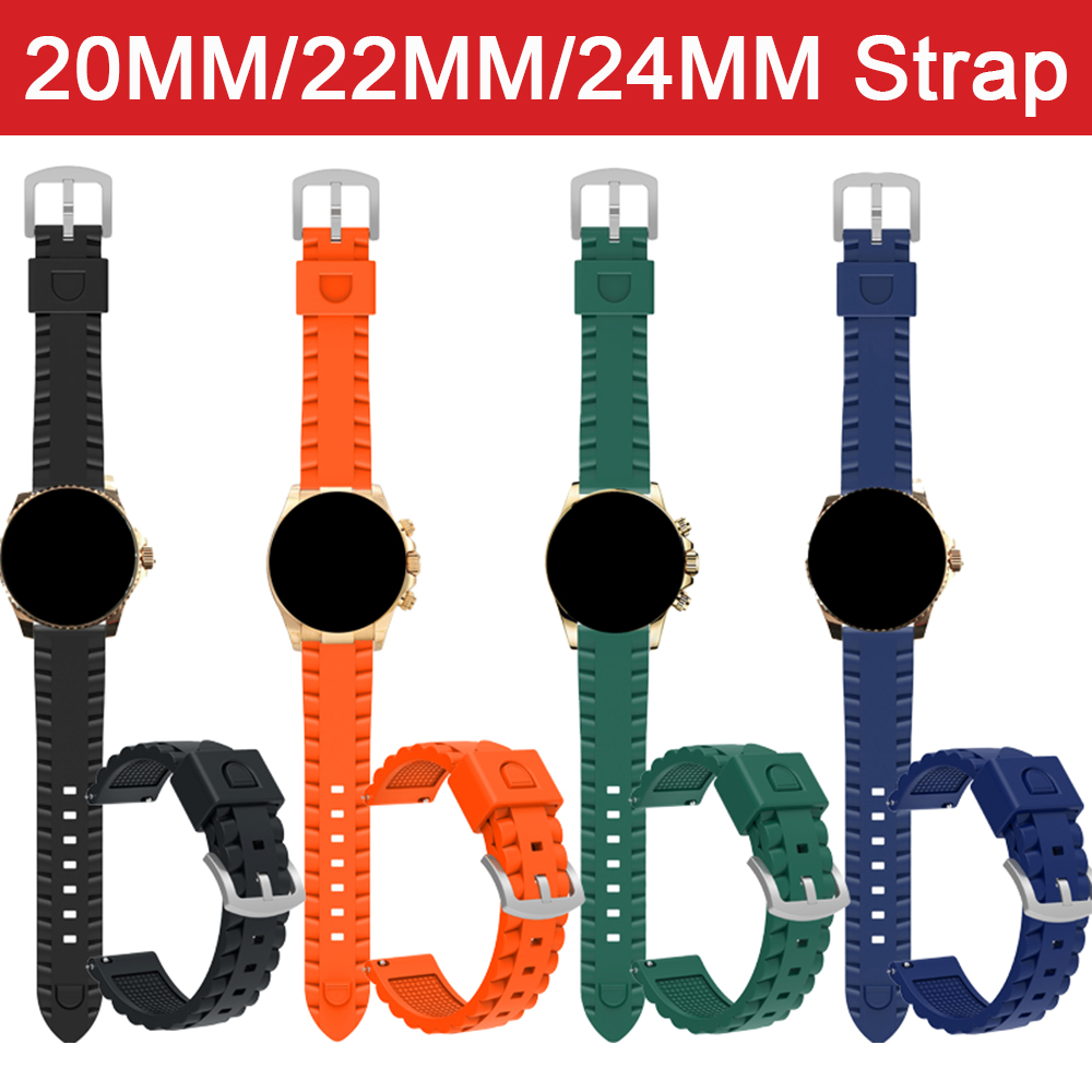 Soft Silicone Strap For 20mm 2 - مراجعة Silicone Watch Band 22Mm وسعره