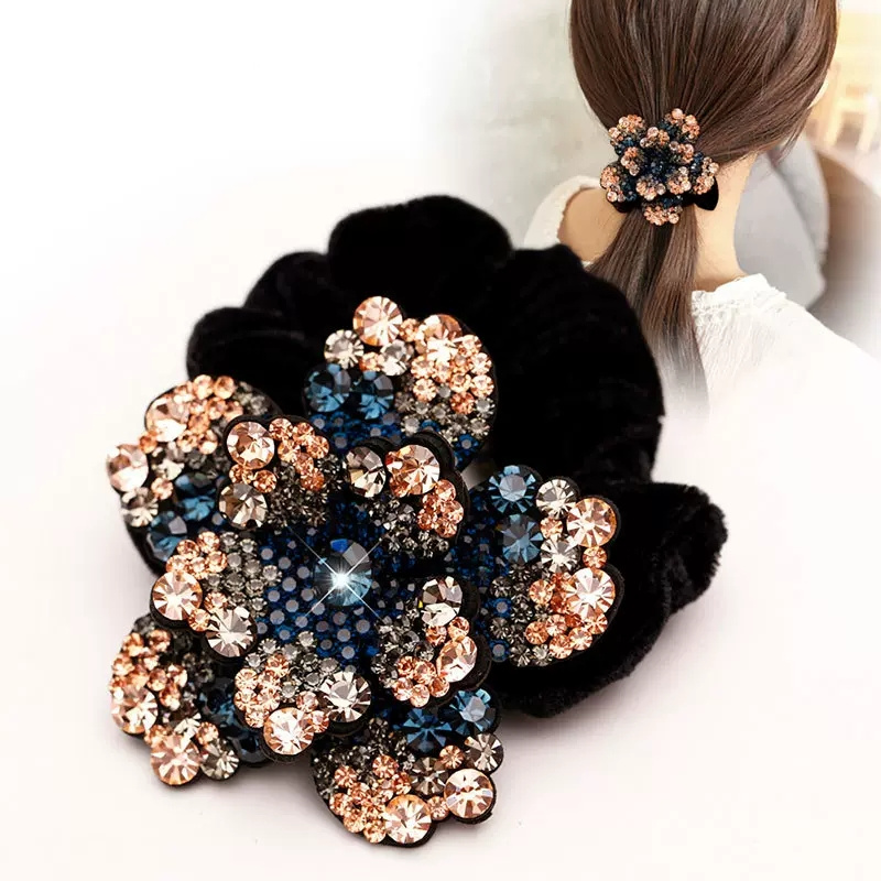 Women Rhinestone Scrunchies Ve - مراجعة Silicone Band Women وسعره