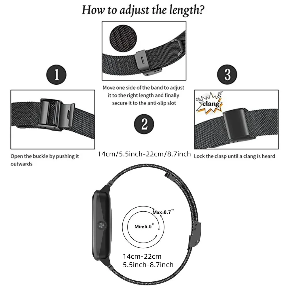 Metal Bands for Huawei Band 6/ - مراجعة Mesh Strap Metal وسعره