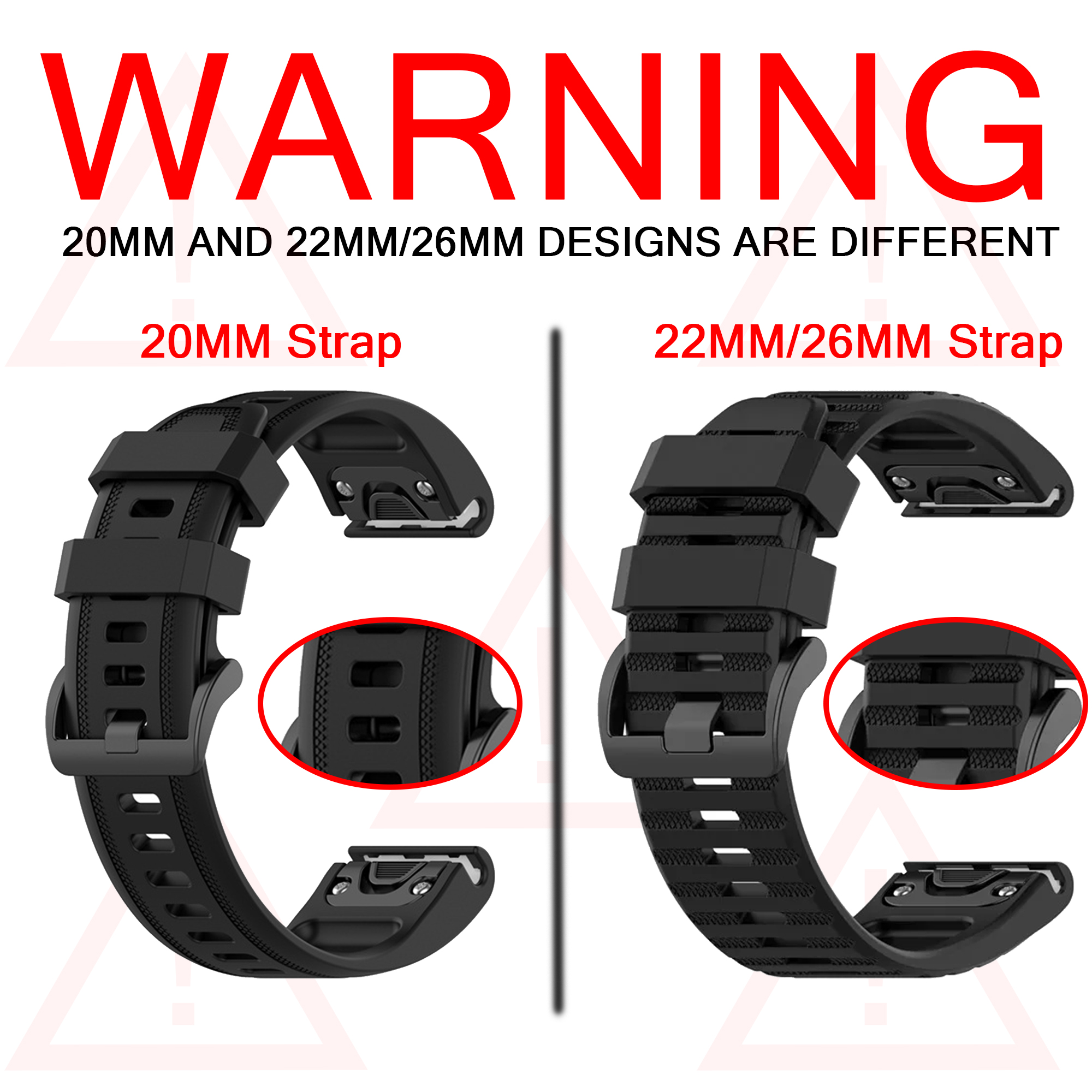 Watch Bands For Garmin Fenix 8 - مراجعة Silicone Watch Band 22Mm وسعره