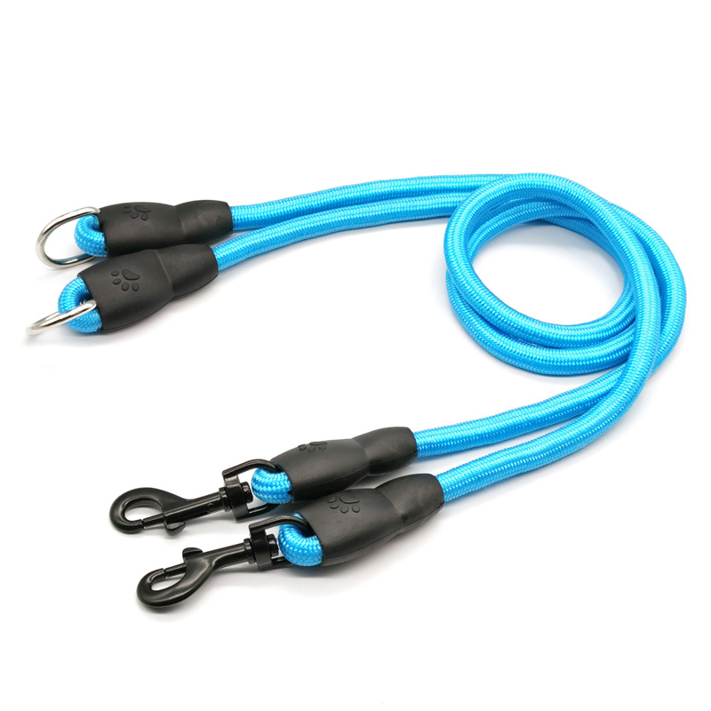 Dog Leash Double Leashes for D - مراجعة Leather Strap Quick Release وسعره