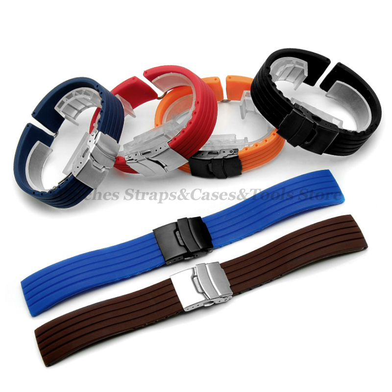 18mm 20mm 22mm 24mm Quick Rele - مراجعة Rubber Strap Diver وسعره