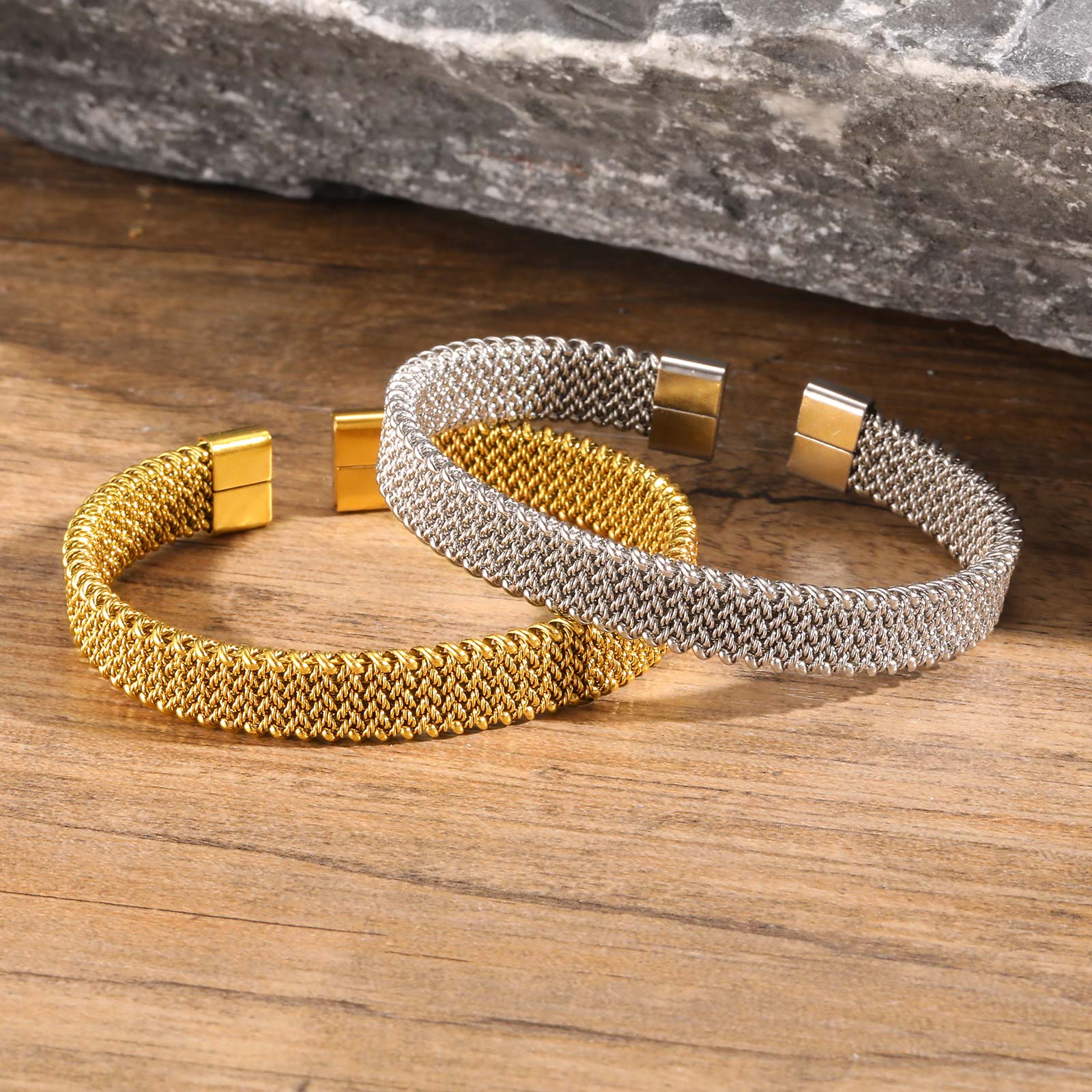 10mm Braided Stretch Strap Ope - مراجعة Mesh Strap Metal وسعره