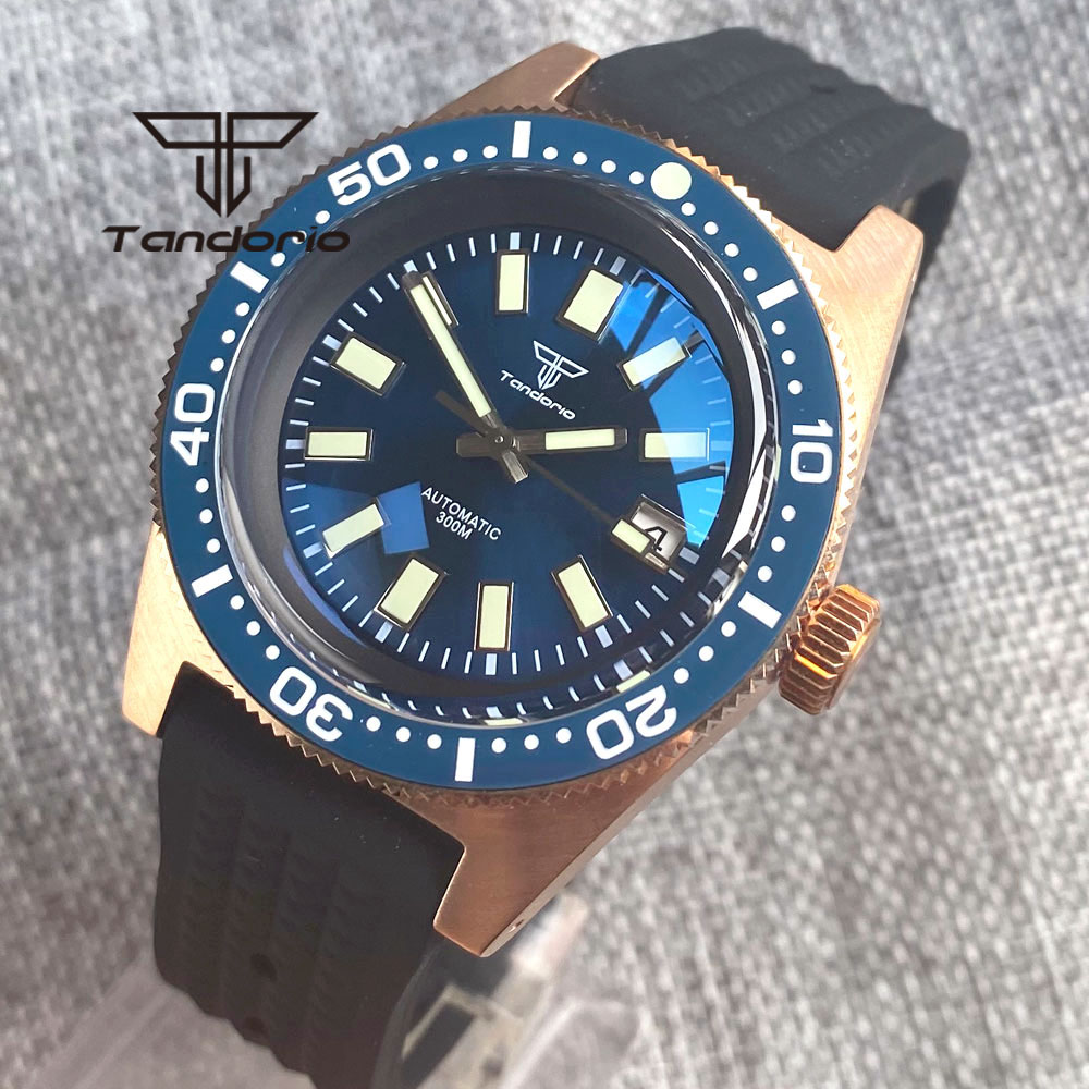 Tandorio 62 MAS CUSN8 Solid Br - مراجعة Rubber Strap Diver وسعره