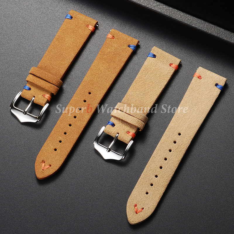 Suede Leather Watch Strap 18mm - مراجعة Suede Strap Watch وسعره