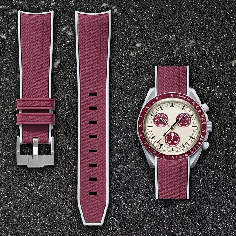 For Omega Swatch 20mm Curve Wa - مراجعة Buckle Pin Ss وسعره
