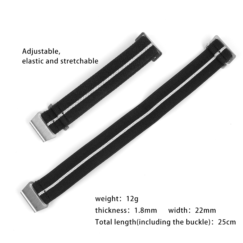 Nylon Watch Band 18mm 20mm 22m - مراجعة Parachute Strap Elastic وسعره