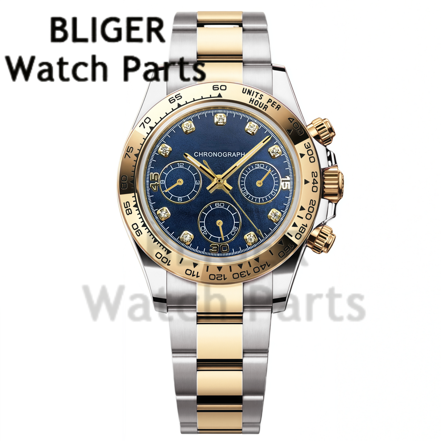 BLIGER 39MM Men's Quartz Chron - مراجعة Rubber Strap Diver وسعره