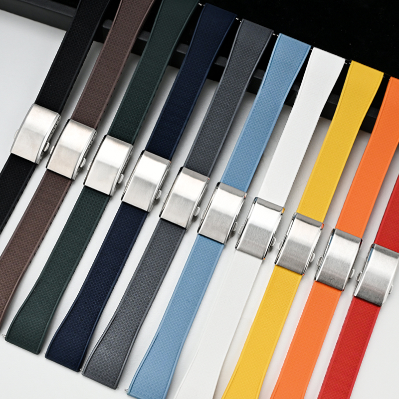 Fluoro Rubber Watch Band FKM T - مراجعة Rubber Strap Diver وسعره
