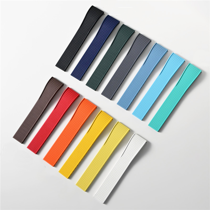 Fluoro Rubber Watch Band FKM T - مراجعة Rubber Strap Diver وسعره