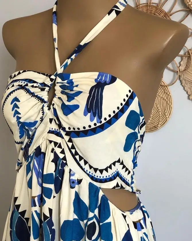 Summer Dress Woman  Vintage Tr - مراجعة Tropic Strap Vintage وسعره