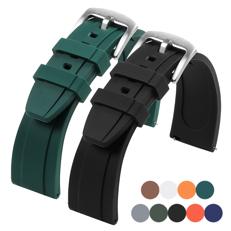 Premium Silicone Watch Band Qu - مراجعة Rubber Strap Diver وسعره