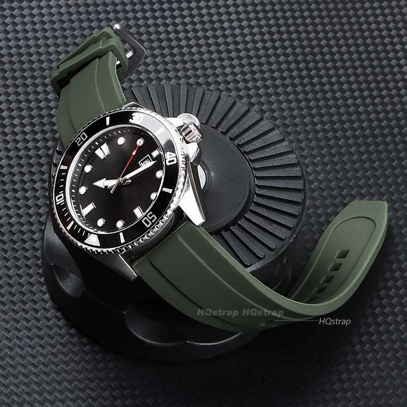 Premium Silicone Watch Band Qu - مراجعة Rubber Strap Diver وسعره