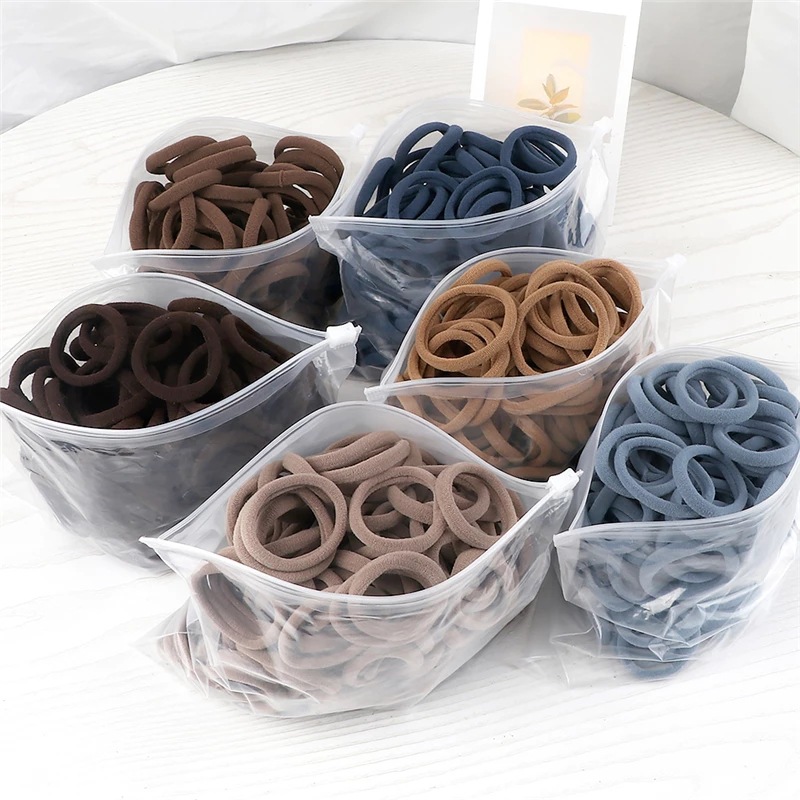50PCS/Set Women Girls Basic Ha - مراجعة Silicone Band Women وسعره