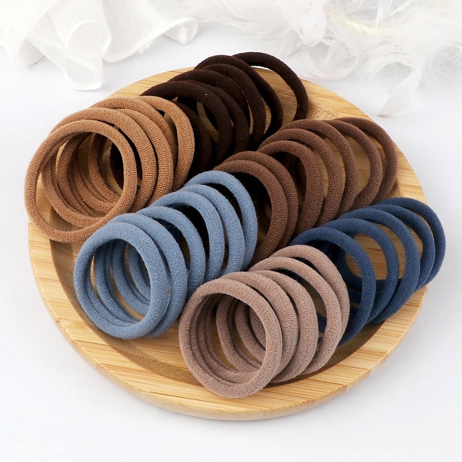 50PCS/Set Women Girls Basic Ha - مراجعة Silicone Band Women وسعره