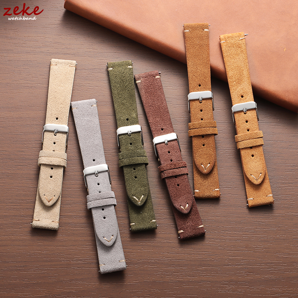 Vintage Soft Suede Leather Str - مراجعة Suede Strap Watch وسعره