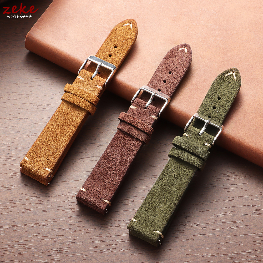 Vintage Soft Suede Leather Str - مراجعة Suede Strap Watch وسعره