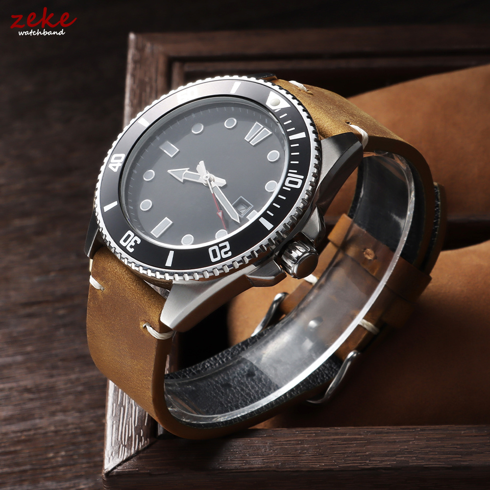 Vintage Soft Oil Wax Watch Ban - مراجعة Rubber Strap Diver وسعره