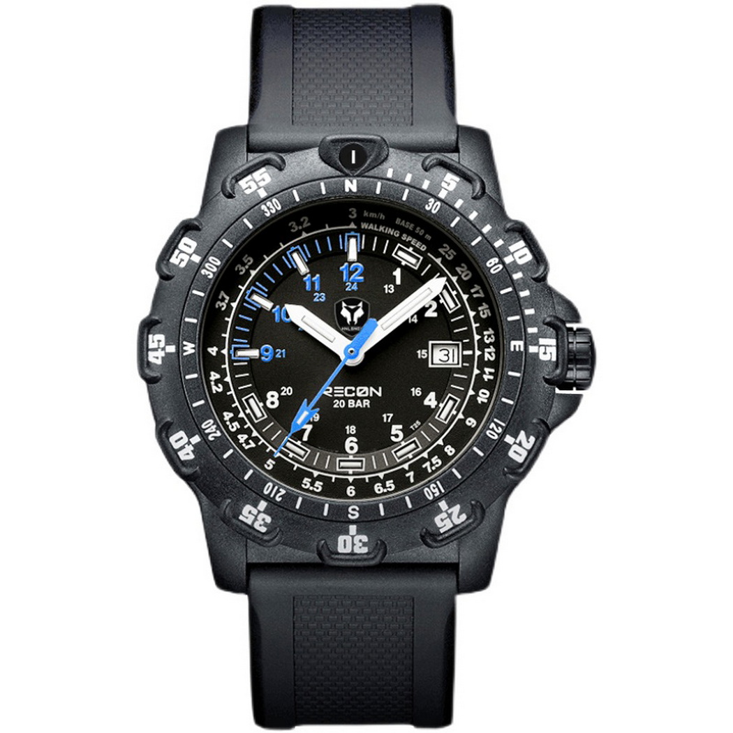 Hnlgnox Mens Pilot Watches Spo - مراجعة Rubber Strap Diver وسعره