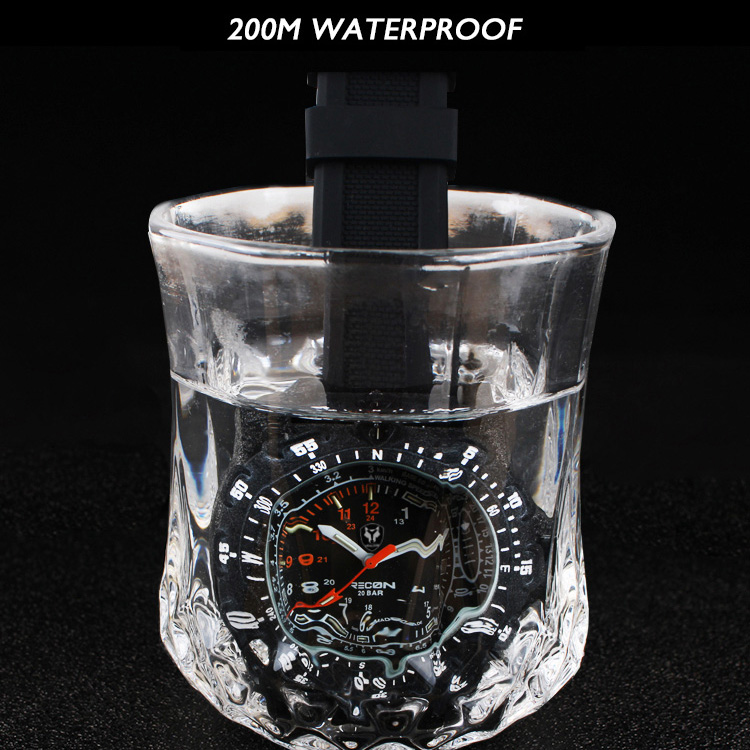 Hnlgnox Mens Pilot Watches Spo - مراجعة Rubber Strap Diver وسعره