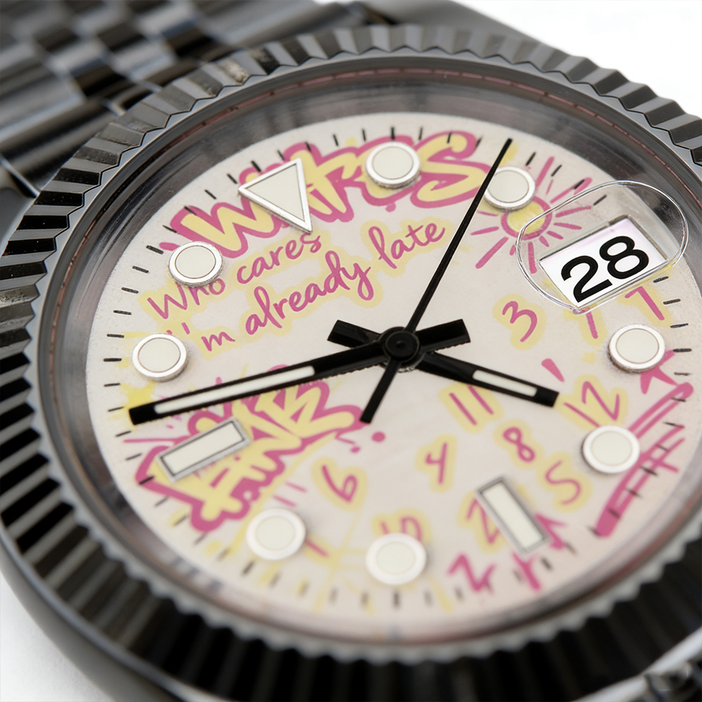 Graffiti watch Luxury Watch ch - مراجعة Stainless Bracelet Diver وسعره