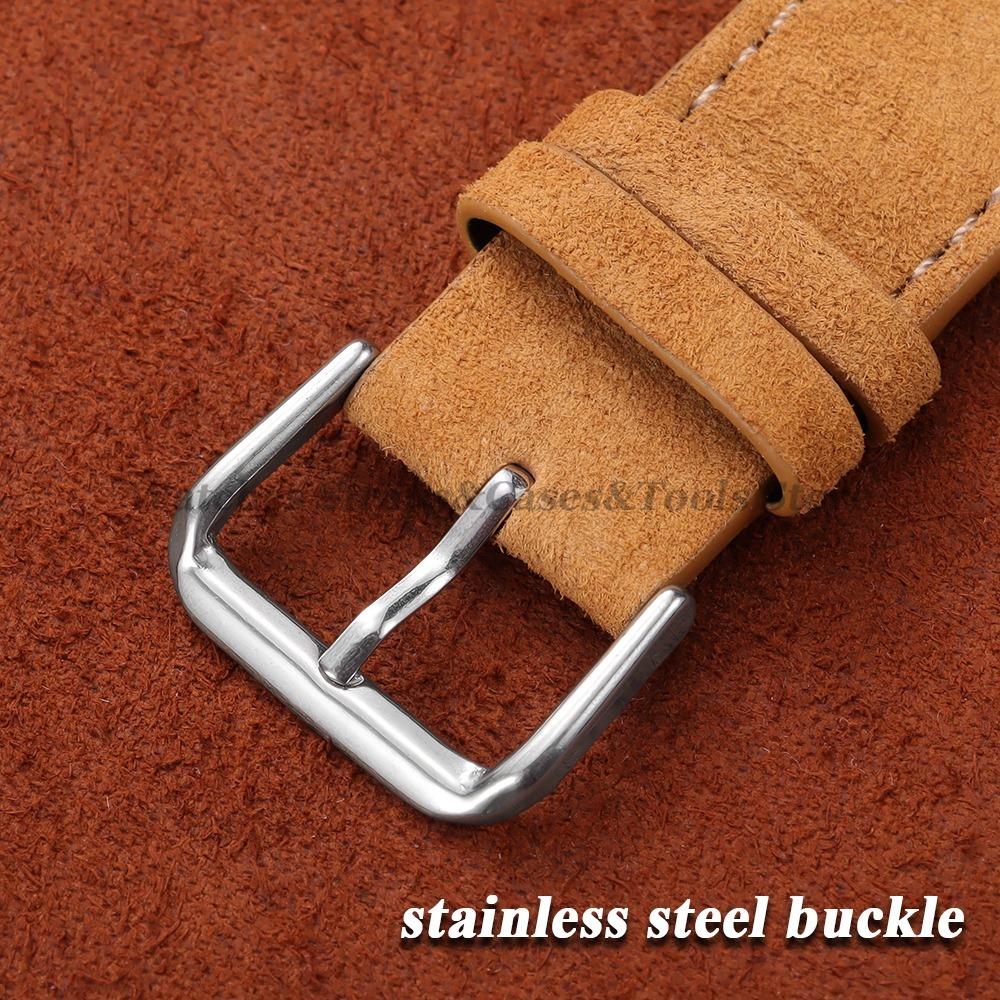 Vintage Suede Cowhide Watch St - مراجعة Suede Strap Watch وسعره