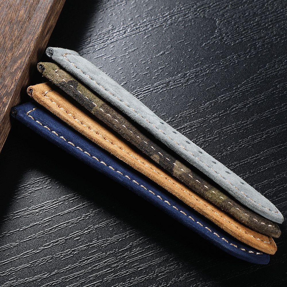 Genuine Suede Watch Strap 22mm - مراجعة Suede Strap Watch وسعره