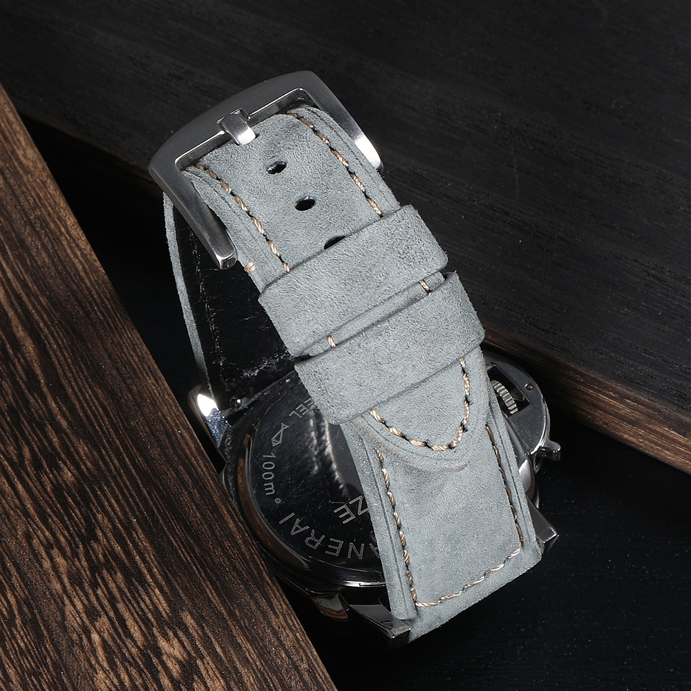 Genuine Suede Watch Strap 22mm - مراجعة Suede Strap Watch وسعره