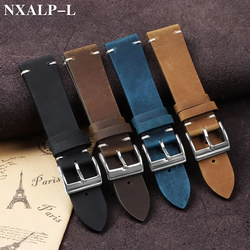 Vintage Oil Wax Leather Watch  - مراجعة Nato Strap Nylon وسعره