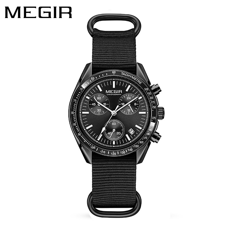 MEGIR 2247 New Luxury Men's Wa - مراجعة Canvas Strap Watch وسعره