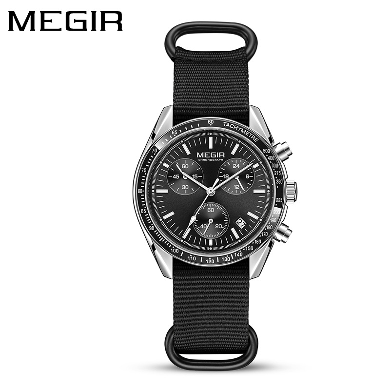MEGIR 2247 New Luxury Men's Wa - مراجعة Canvas Strap Watch وسعره