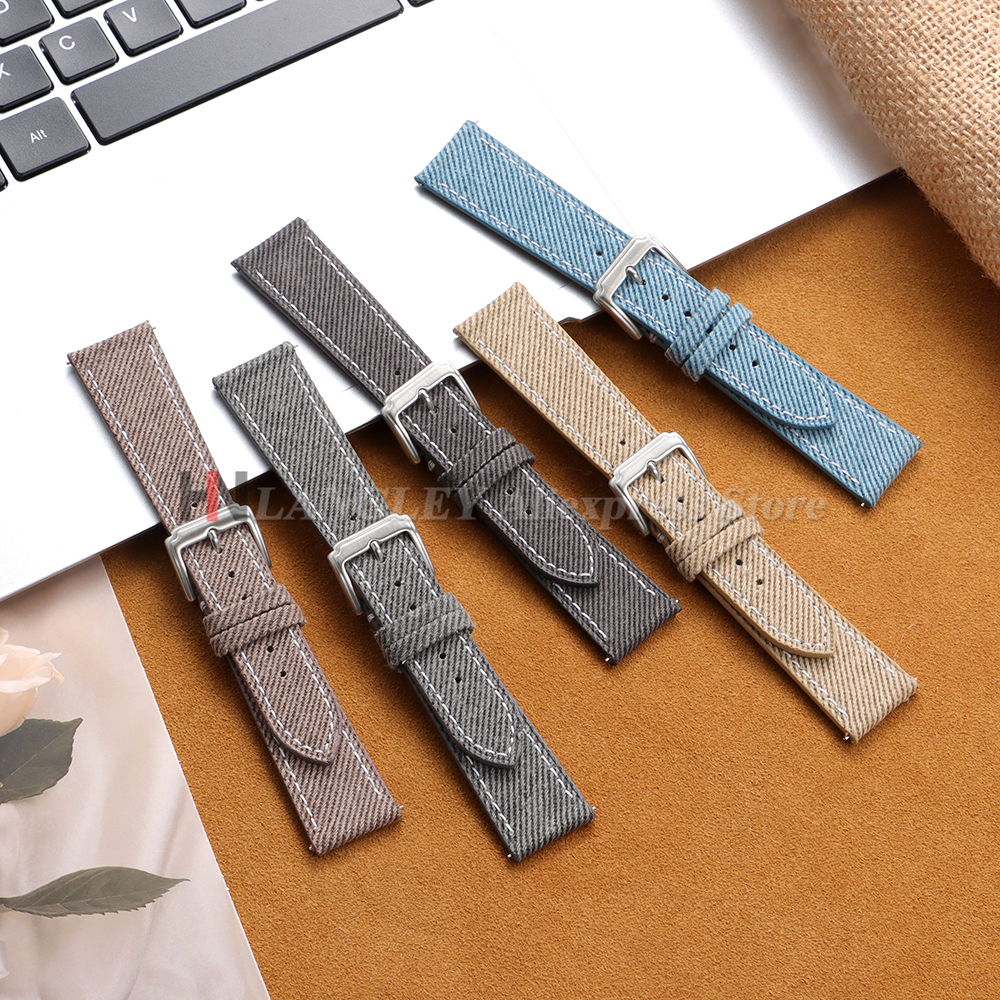 Denim Nylon Watch Strap Canvas - مراجعة Canvas Strap Watch وسعره