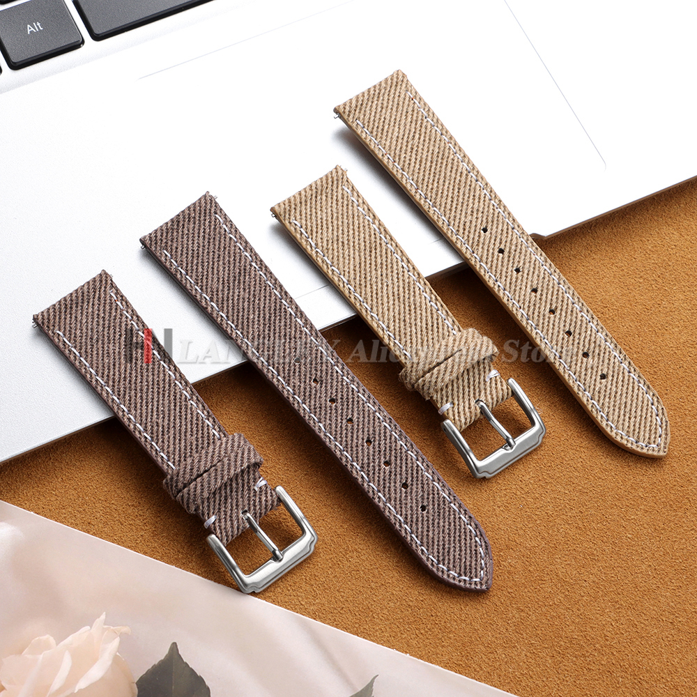Denim Nylon Watch Strap Canvas - مراجعة Canvas Strap Watch وسعره