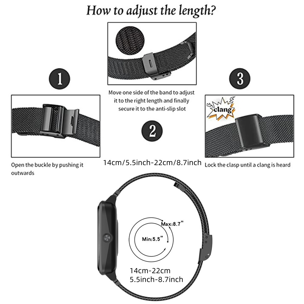Metal Bands for Honor Watch 5  - مراجعة Mesh Strap Metal وسعره