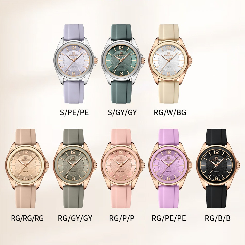 New Style NAVIFORCE Women's Wa - مراجعة Silicone Band Women وسعره