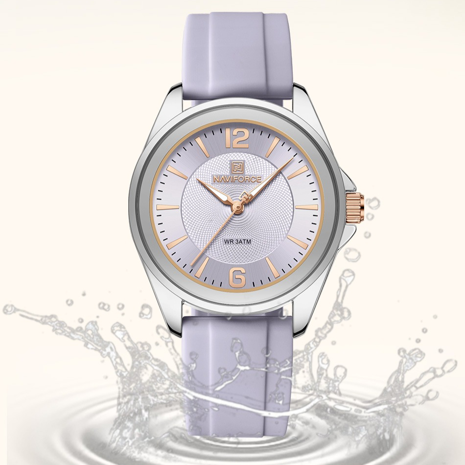 New Style NAVIFORCE Women's Wa - مراجعة Silicone Band Women وسعره