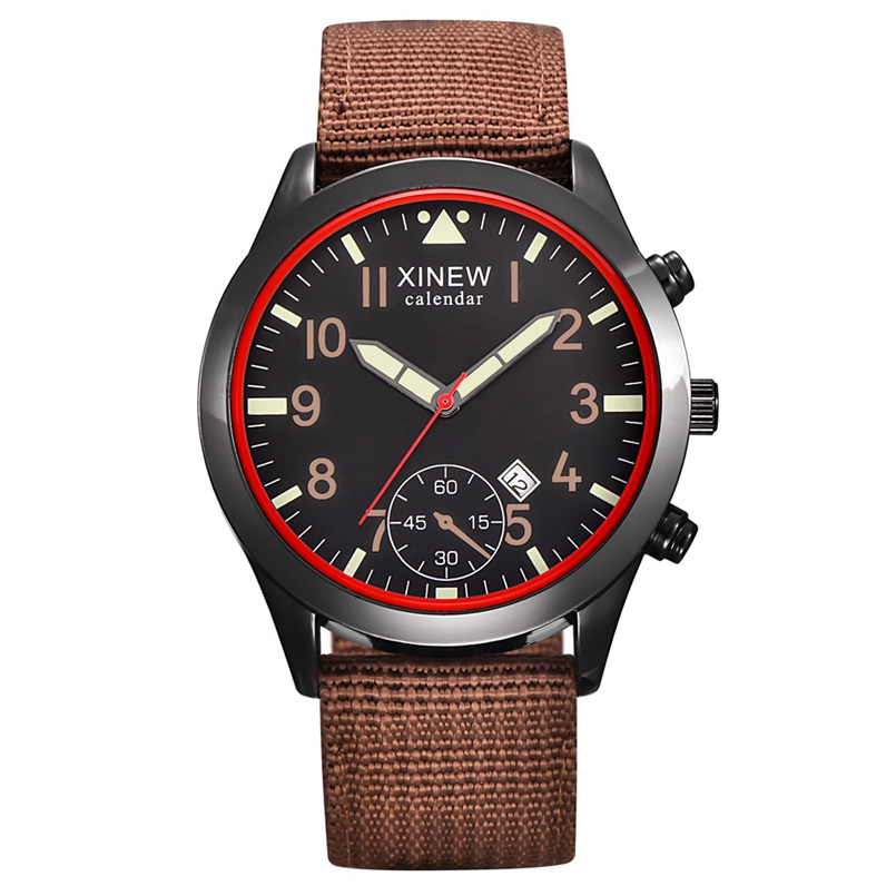 2020 XINEW Watches Men Fashion - مراجعة Canvas Strap Watch وسعره