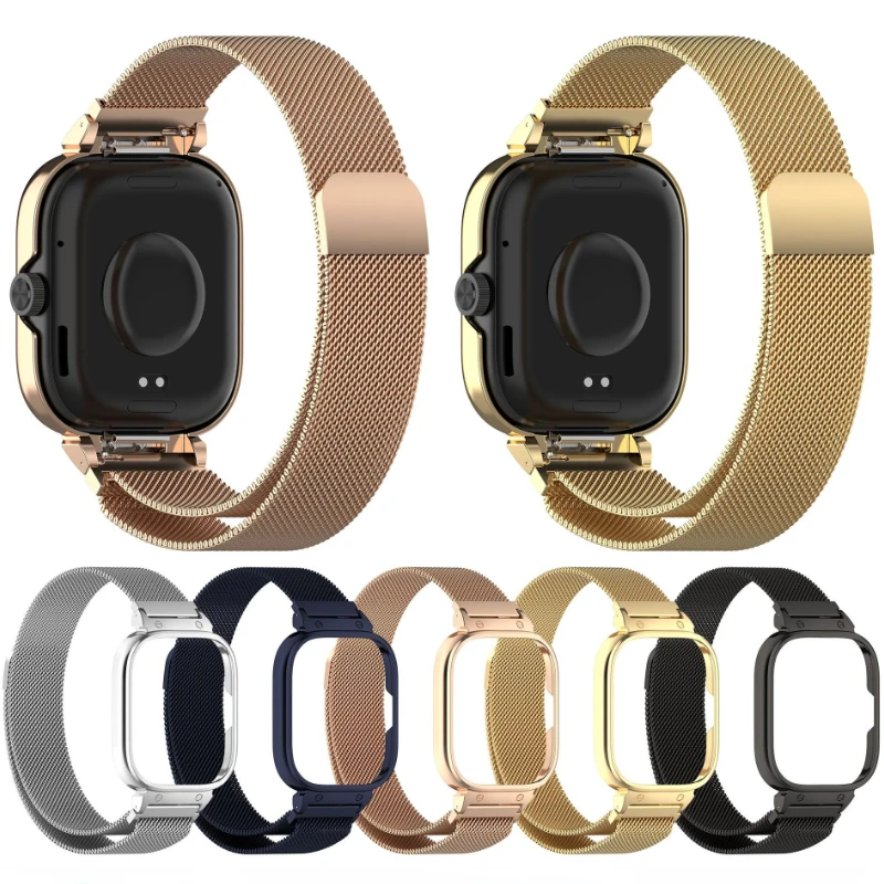 Metal Case+Milanese Loop Strap - مراجعة Milanese Loop Magnetic وسعره