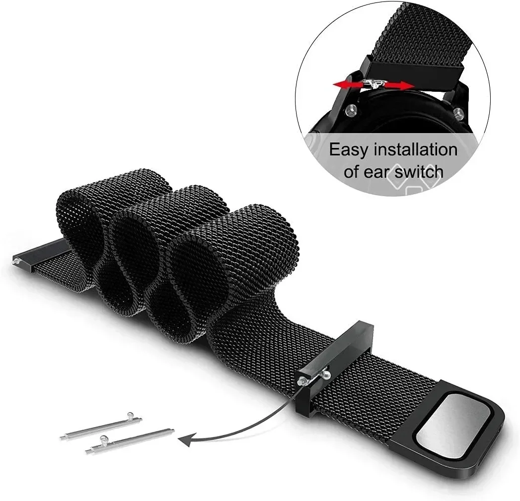 18mm Milanese Loop Strap For X - مراجعة Milanese Loop Magnetic وسعره