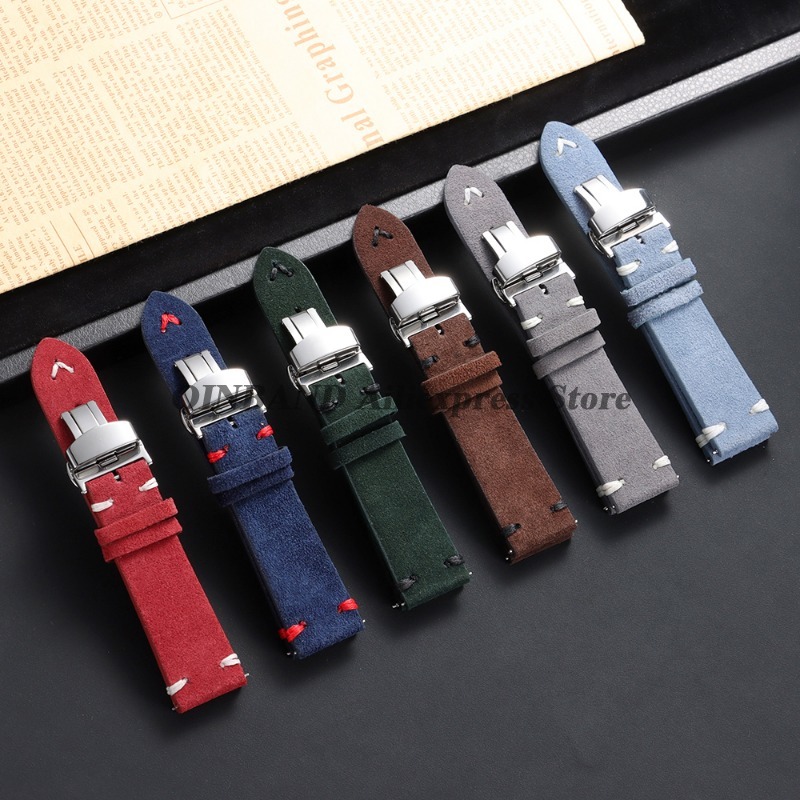 18mm 20mm 22mm Quick Release S - مراجعة Suede Strap Watch وسعره