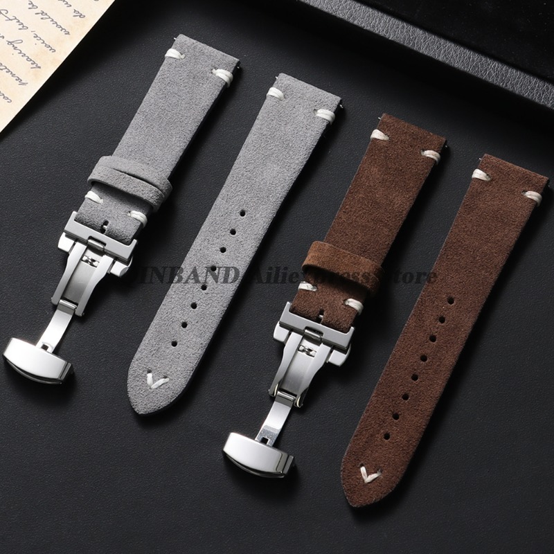 18mm 20mm 22mm Quick Release S - مراجعة Suede Strap Watch وسعره