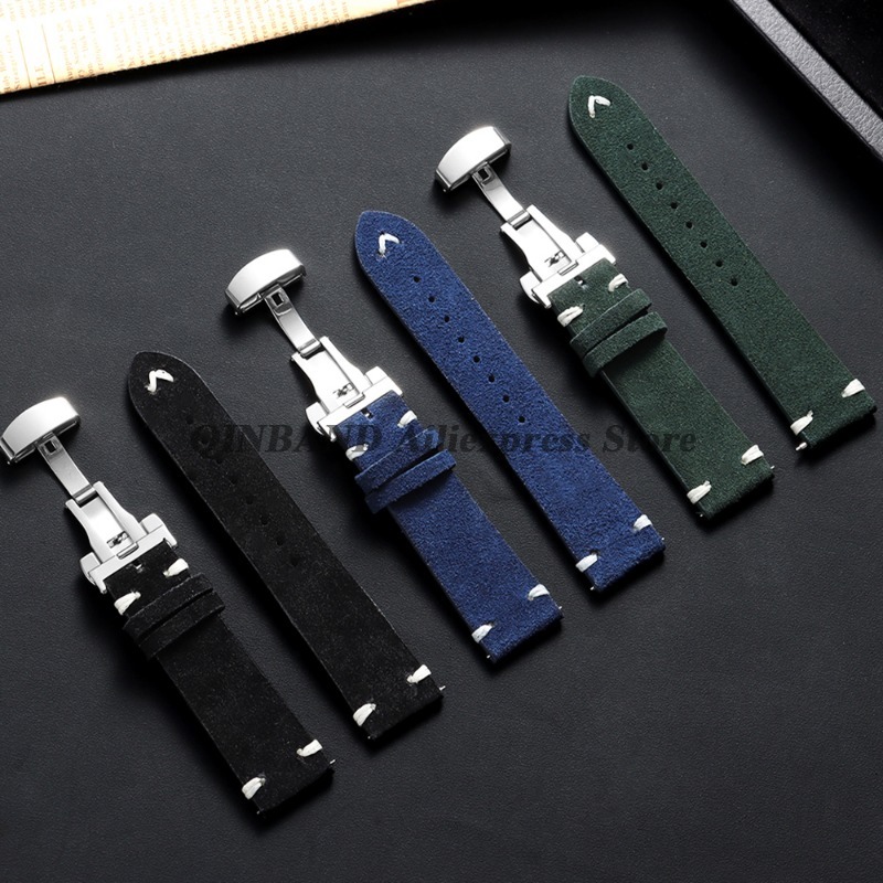 18mm 20mm 22mm Quick Release S - مراجعة Suede Strap Watch وسعره